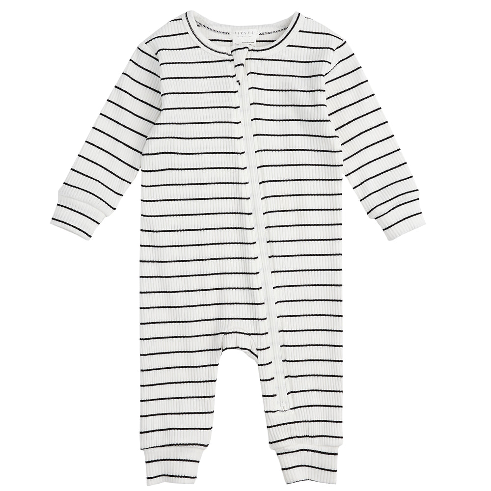 Black Striped Rib Sleeper