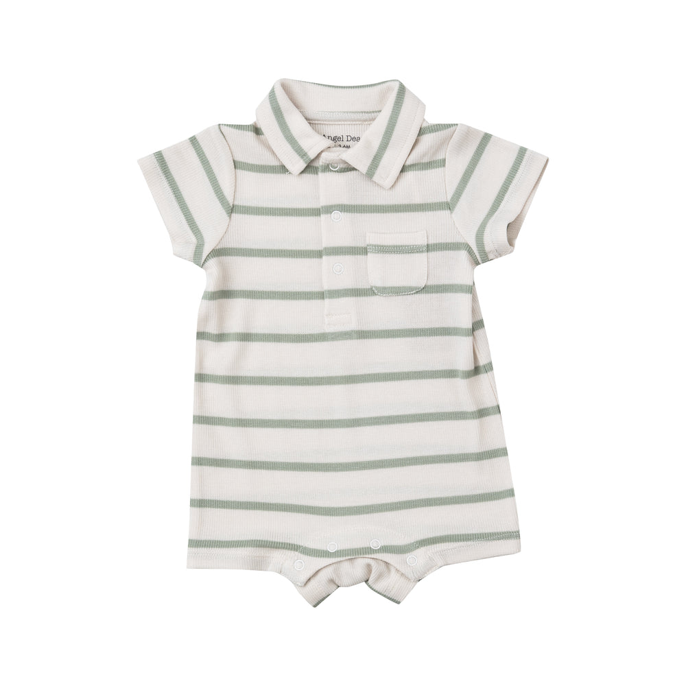 
                      
                        Desert Sage Striped Polo Rib Shortie
                      
                    