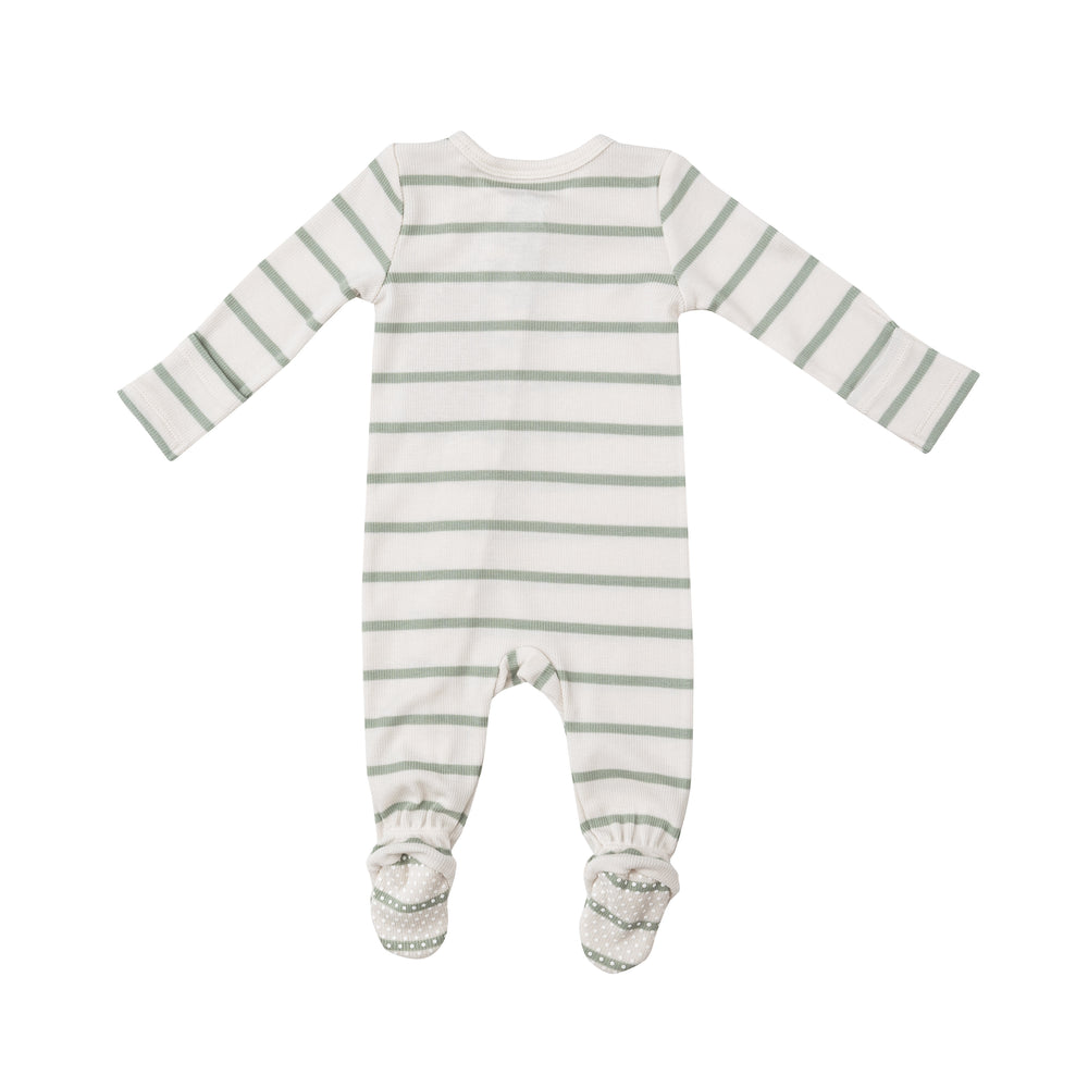 
                  
                    Desert Sage Striped Rib Footie
                  
                