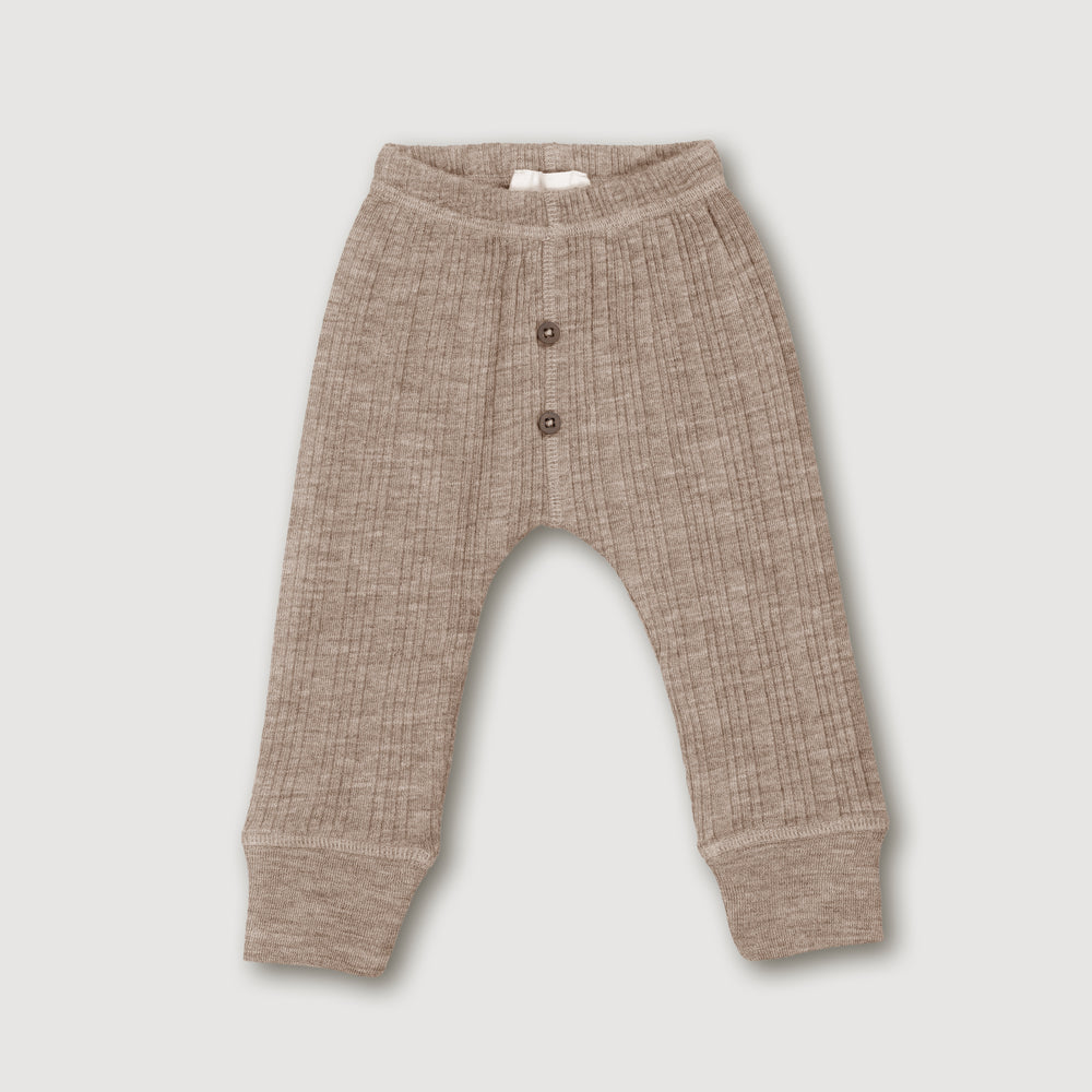 Wool Rib Legging, Sand