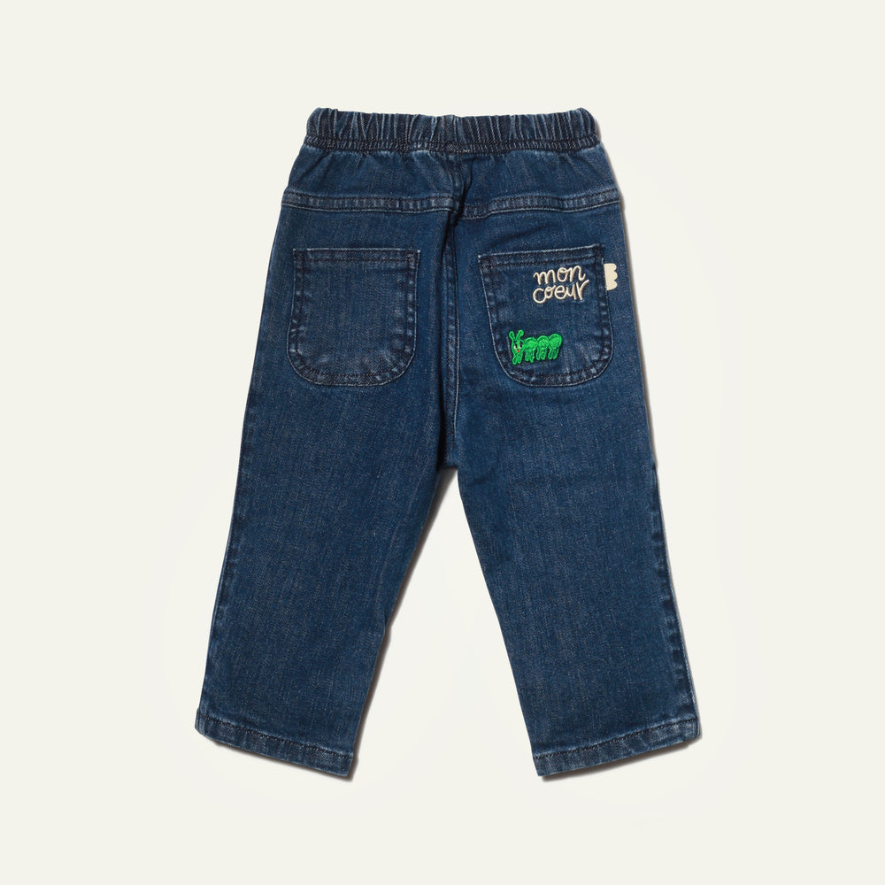 
                      
                        Apple Patch Denim Jogger
                      
                    