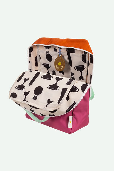 
                      
                        Large Backpack, Gravel Orange + Rosette Pink
                      
                    