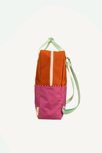 
                      
                        Large Backpack, Gravel Orange + Rosette Pink
                      
                    