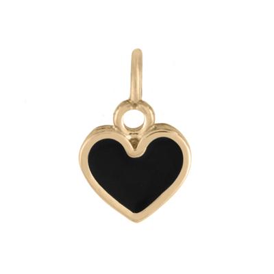 Small Heart Charm, Black